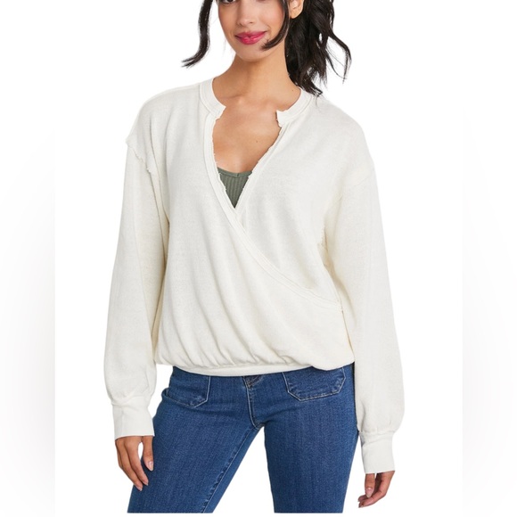 Free People Anyway Tee color Gardenia size S - Picture 3 of 6